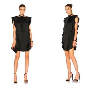 Marissa Webb choker black flow dress